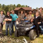 From Left to Right: Matt Busbice, Ryan Busbice, B.J. Busbice, Joey Busbice, Mona Busbice, Bill Busbice and Terry Carr the cast of “Country Bucks”